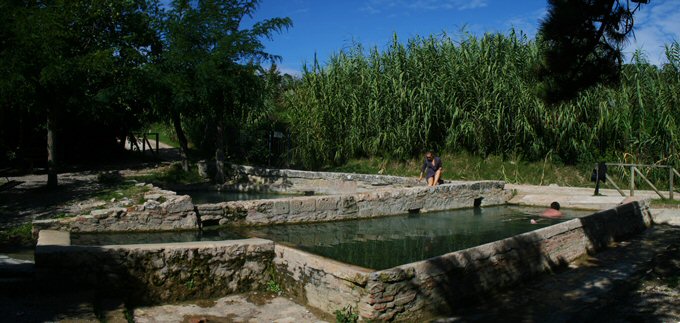 Ancient washing places with thermal water