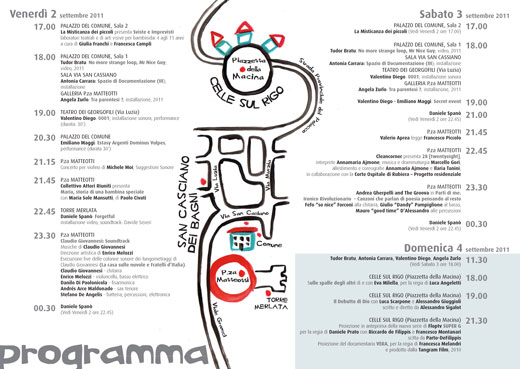 Program details of Misticanza 2011