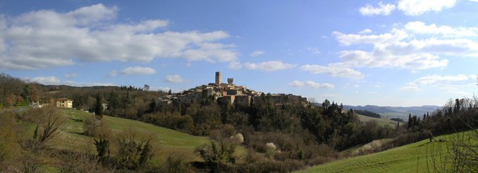 View of San Casciano dei Bagni village